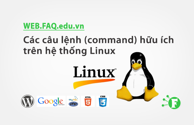 Các câu lệnh (command) hữu ích trên hệ thống Linux