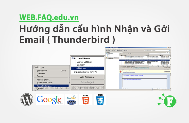Hướng dẫn cấu hình Nhận và Gởi Email ( Thunderbird )